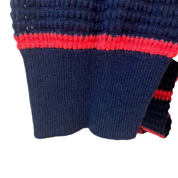 Tommy Bahama Knit Striped Sweater Navy & Pink | Size M - Picture 6 of 12